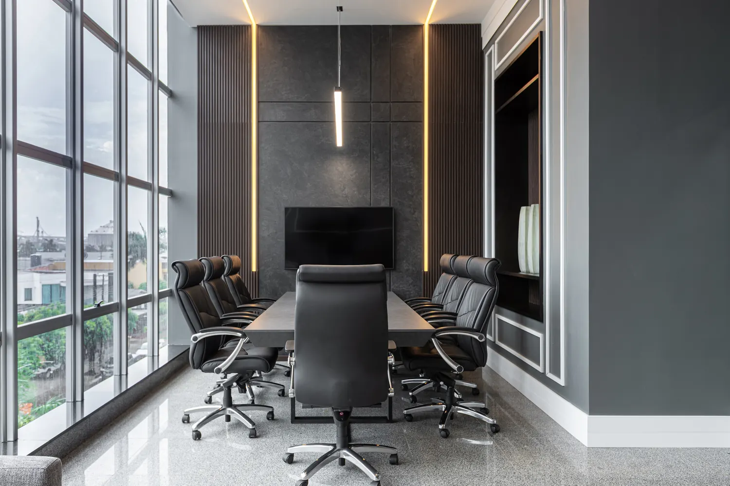 Sala de reunião corporativa