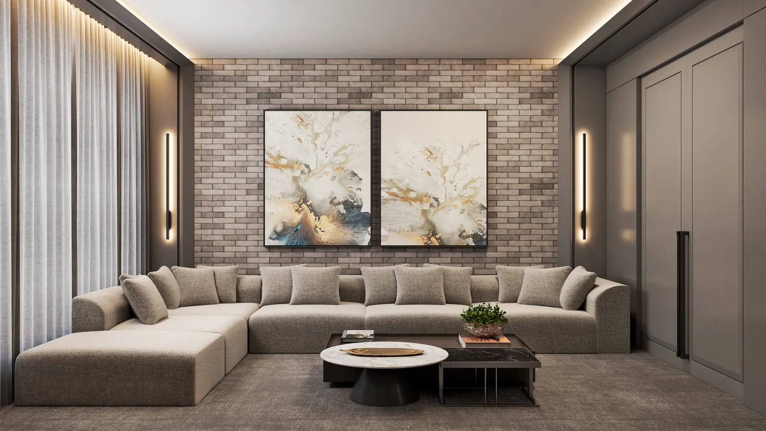 Render de home theater