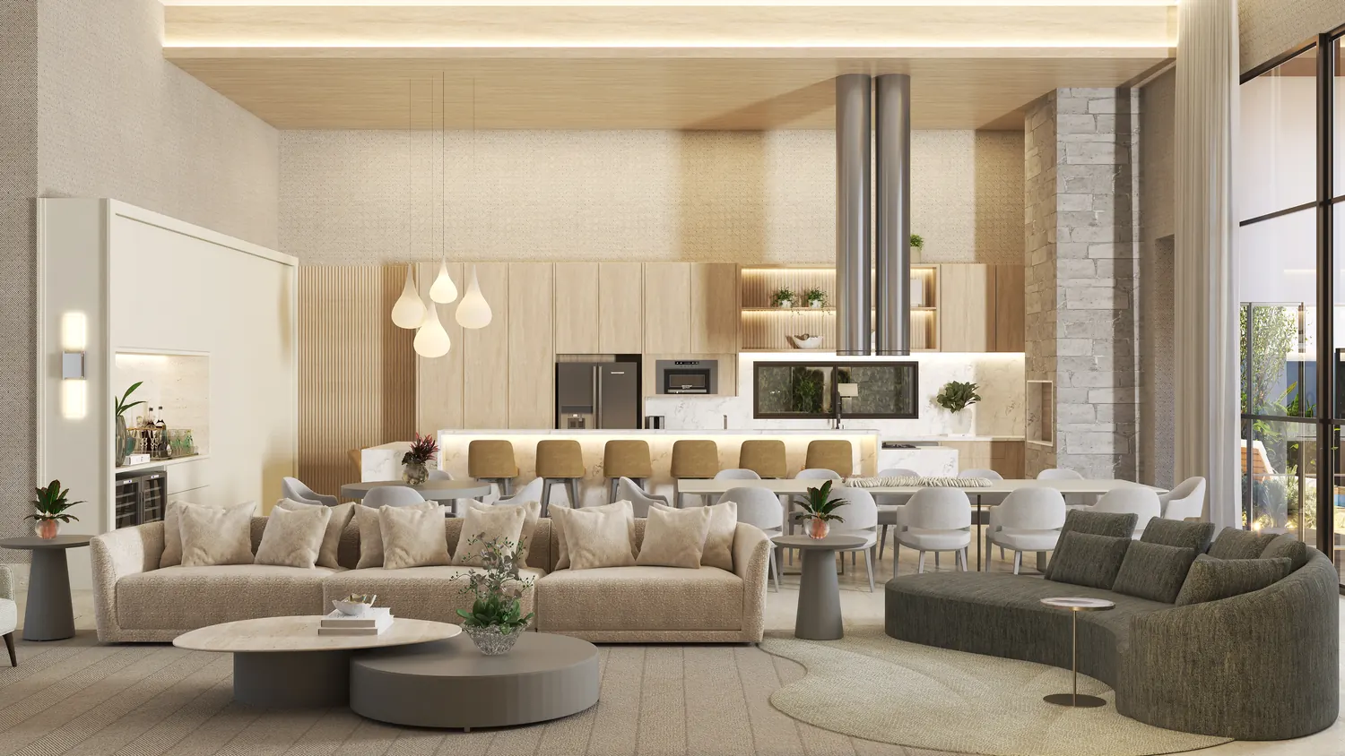 Render de living